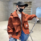 2023. Dječaci, proljeće, jesen, radna jakna, dječja aktivna vjetrovka s kapuljačom, tinejdžerska odjeća, sportski kaput za velike dječake, gornja odjeća za dječake 4-14 godina