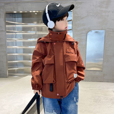 2023. Dječaci, proljeće, jesen, radna jakna, dječja aktivna vjetrovka s kapuljačom, tinejdžerska odjeća, sportski kaput za velike dječake, gornja odjeća za dječake 4-14 godina