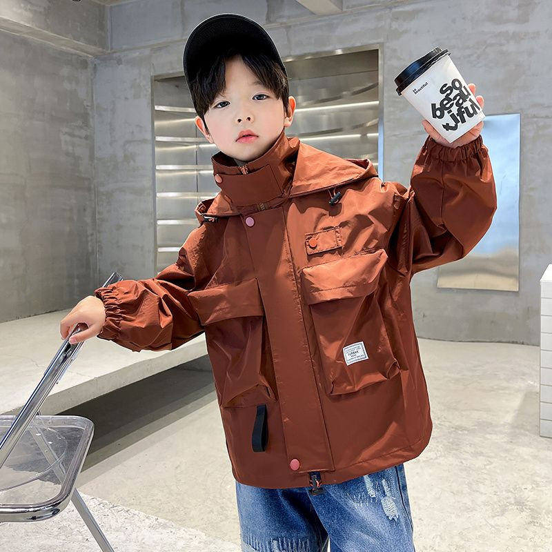 2023. Dječaci, proljeće, jesen, radna jakna, dječja aktivna vjetrovka s kapuljačom, tinejdžerska odjeća, sportski kaput za velike dječake, gornja odjeća za dječake 4-14 godina