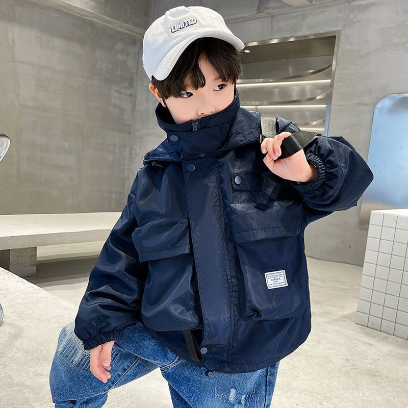 2023. Dječaci, proljeće, jesen, radna jakna, dječja aktivna vjetrovka s kapuljačom, tinejdžerska odjeća, sportski kaput za velike dječake, gornja odjeća za dječake 4-14 godina