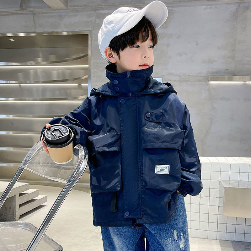 2023. Dječaci, proljeće, jesen, radna jakna, dječja aktivna vjetrovka s kapuljačom, tinejdžerska odjeća, sportski kaput za velike dječake, gornja odjeća za dječake 4-14 godina