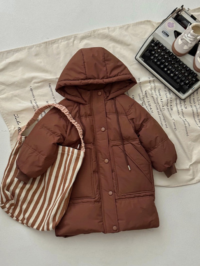 2023. gada ziemas dūnu jaka meitenēm, mētelis, ūdensizturīgs, masīvs bērnu virsdrēbes ar kapuci, 2–8 gadu bērnu, zēnu, pīļu dūnu sniega tērps