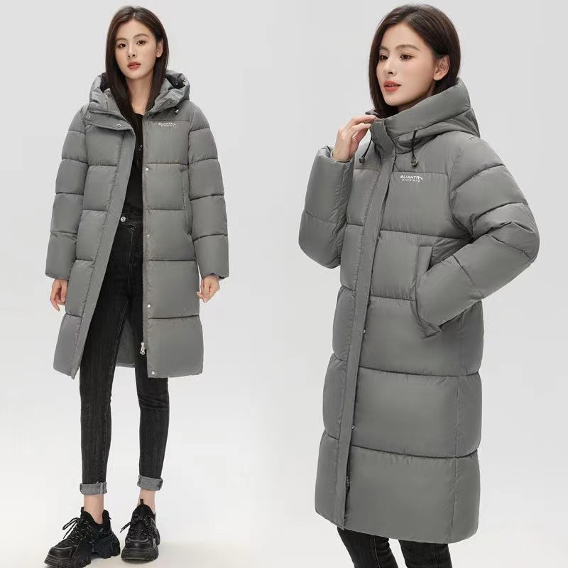 Jachetă de iarnă pentru femei Parka Jachete din puf Parka lungă și caldă cu glugă 2023, nou, pentru femei, din bumbac gros, haine pentru zăpadă, jachetă puf