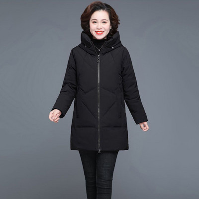 Ležerne prevelike deblje parke s kapuljačom Zimske široke, elegantne tople snježne podstavljene pamučne odjeće Obalne korejske ženske jakne dugih rukava