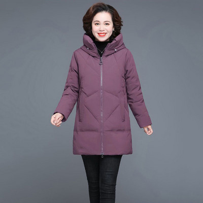 Ležerne prevelike deblje parke s kapuljačom Zimske široke, elegantne tople snježne podstavljene pamučne odjeće Obalne korejske ženske jakne dugih rukava