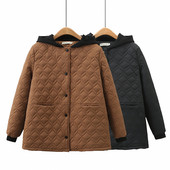 Rudens/ziemas jaka Sieviešu Parkas Kontrasts ar kapuci kokvilnas polsterēta jaka brīva sieviešu ziemas mētelis sieviešu virsdrēbes virsjaka 4XL