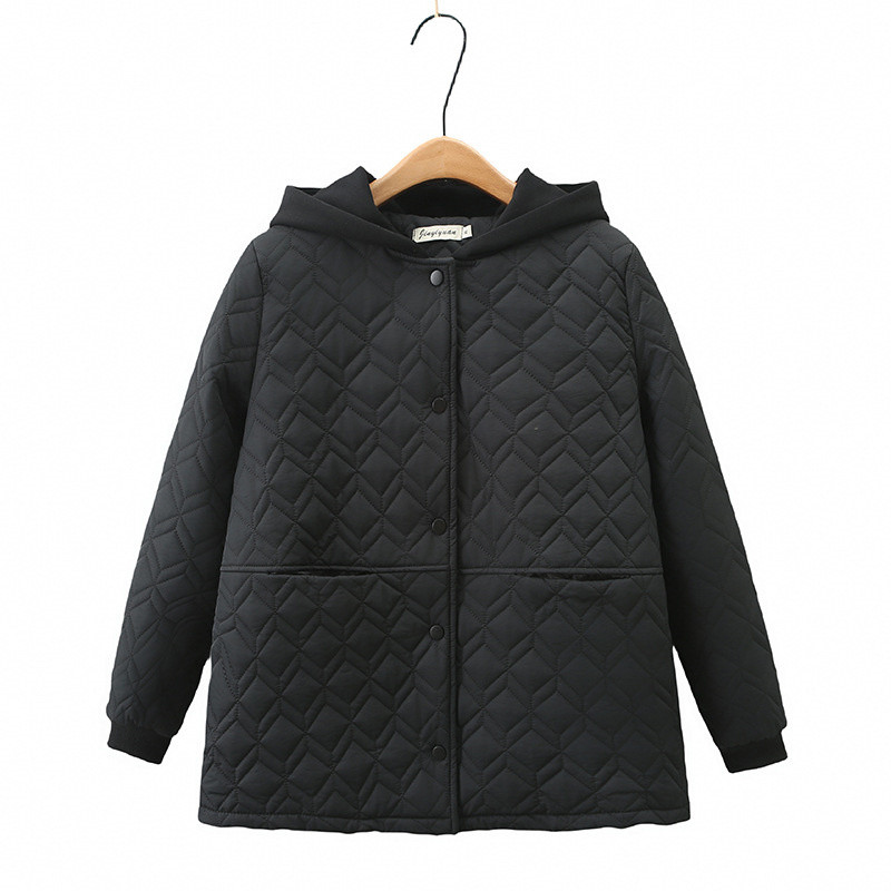 Rudens/ziemas jaka Sieviešu Parkas Kontrasts ar kapuci kokvilnas polsterēta jaka brīva sieviešu ziemas mētelis sieviešu virsdrēbes virsjaka 4XL