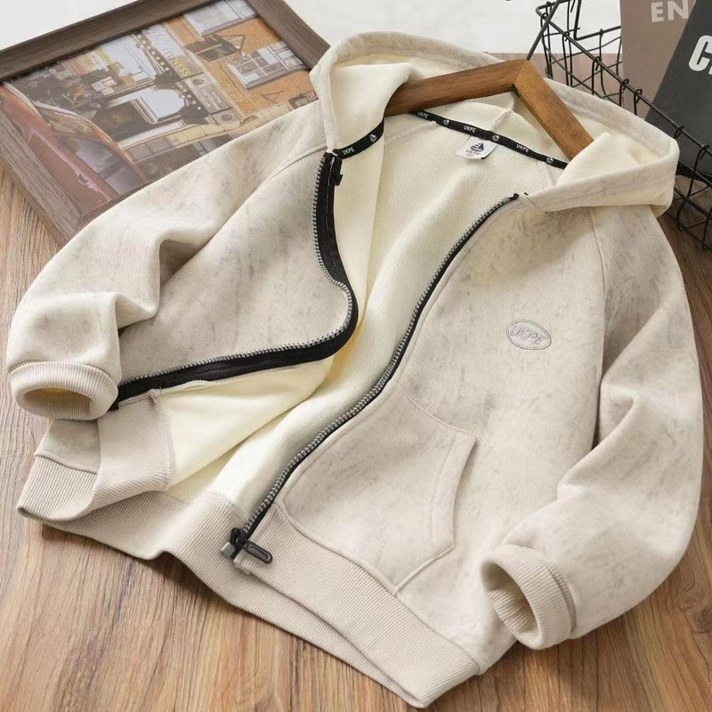 2023. Dječja jakna od flisa za dječake Jesen Zima Dječji dizajn Kaputi za malu djecu Plus deblja gornja odjeća s kapuljačom Parke Odjeća za dojenčad