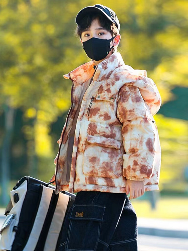 Jachetă groasă și călduroasă de iarnă pentru băieți plus haină din bumbac cu glugă din catifea Îmbrăcăminte pentru copii Parka căptușită cu bumbac Costum de zăpadă îmbrăcăminte exterioară