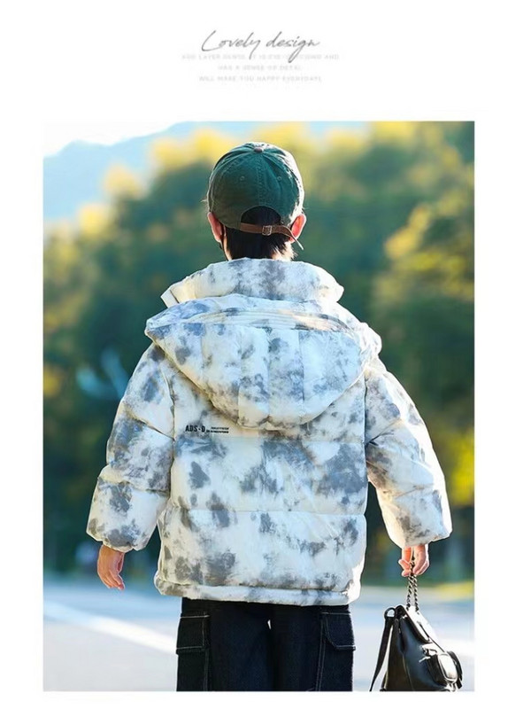 Jachetă groasă și călduroasă de iarnă pentru băieți plus haină din bumbac cu glugă din catifea Îmbrăcăminte pentru copii Parka căptușită cu bumbac Costum de zăpadă îmbrăcăminte exterioară