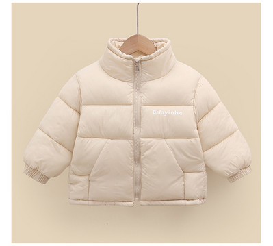 Modna nova gornja odjeća za djevojčice i dječake Zimska topla deblja donja jakna Dječji kaputi s printom slova Dječja odjeća podstavljena pamukom XMP219