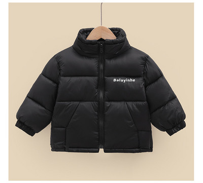 Modna nova gornja odjeća za djevojčice i dječake Zimska topla deblja donja jakna Dječji kaputi s printom slova Dječja odjeća podstavljena pamukom XMP219