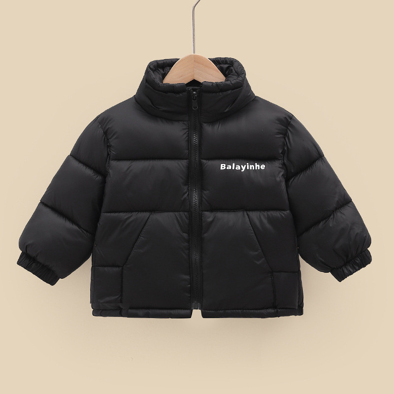 Modna nova gornja odjeća za djevojčice i dječake Zimska topla deblja donja jakna Dječji kaputi s printom slova Dječja odjeća podstavljena pamukom XMP219