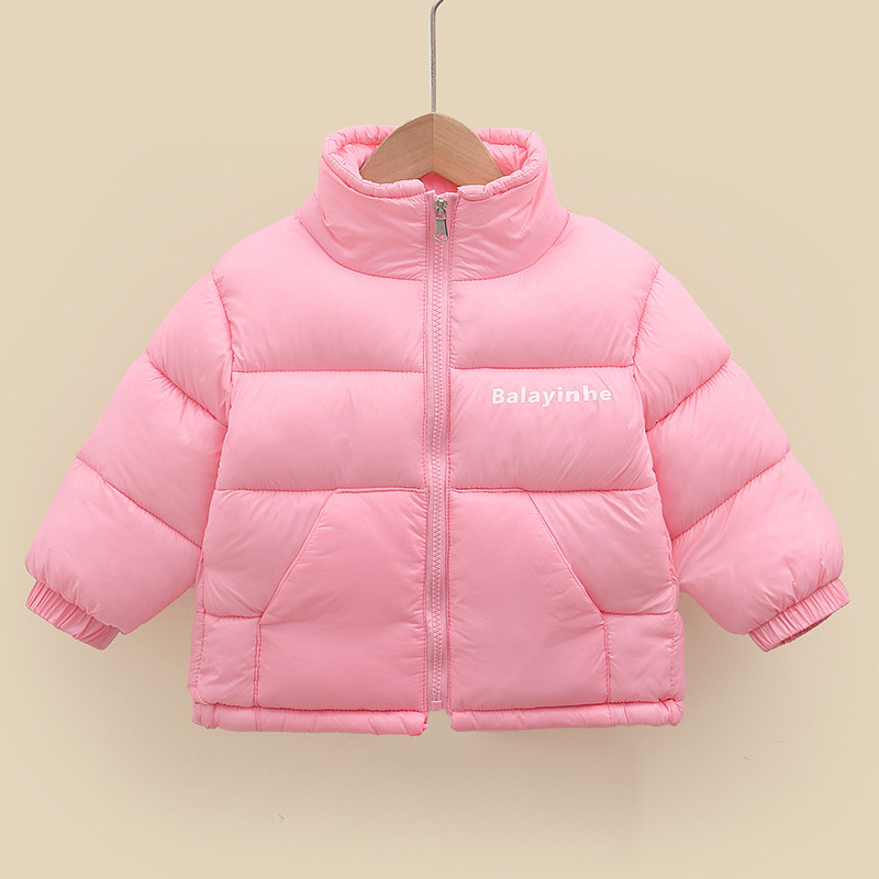 Modna nova gornja odjeća za djevojčice i dječake Zimska topla deblja donja jakna Dječji kaputi s printom slova Dječja odjeća podstavljena pamukom XMP219