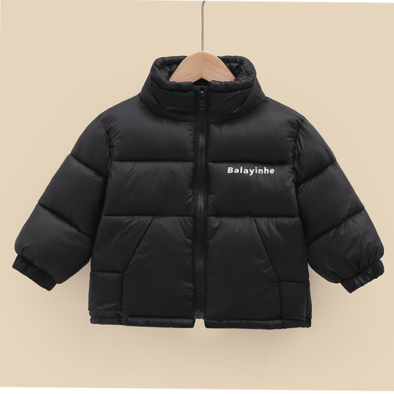 Modna nova gornja odjeća za djevojčice i dječake Zimska topla deblja donja jakna Dječji kaputi s printom slova Dječja odjeća podstavljena pamukom XMP219