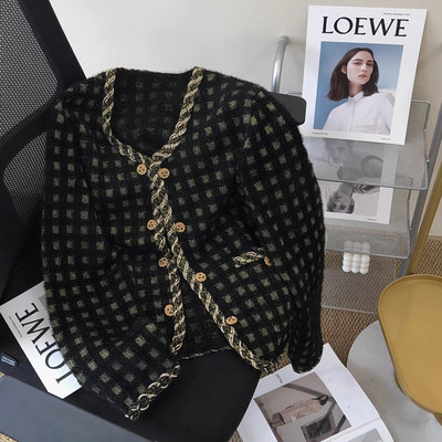 Vienkāršs, elegants dāmas mētelis ar garām piedurknēm Biroja mētelis, temperaments, slaids virsdrēbes, ikdienas korejiešu jaka ar vienrindu