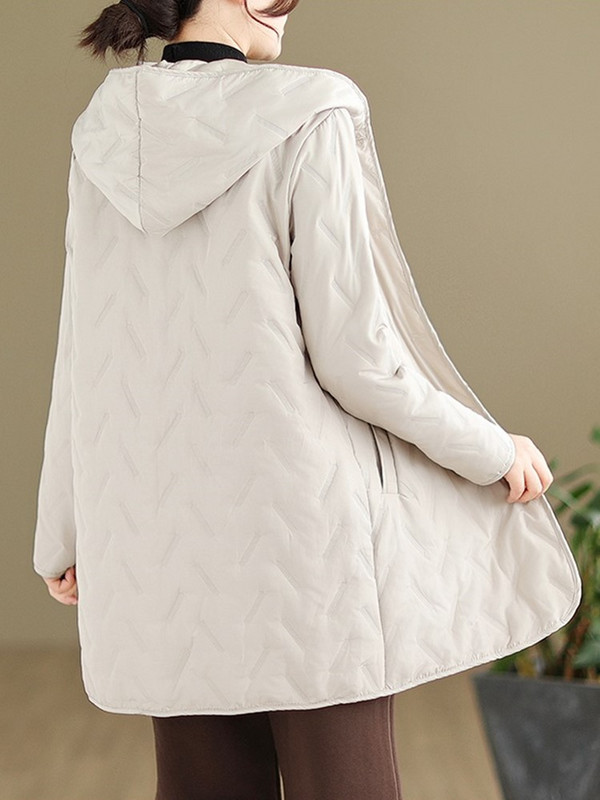 Jesen Zima Pamučno podstavljene velike vintage jakne s kapuljačom za žene Kaputi 2023 odjeća ženska jakna kaput