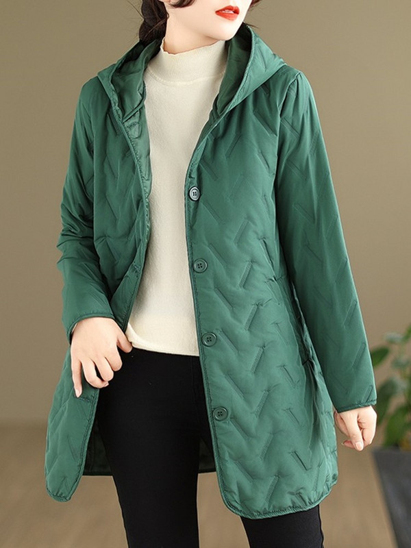 Jesen Zima Pamučno podstavljene velike vintage jakne s kapuljačom za žene Kaputi 2023 odjeća ženska jakna kaput