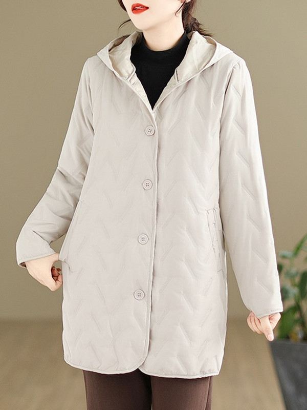 Jesen Zima Pamučno podstavljene velike vintage jakne s kapuljačom za žene Kaputi 2023 odjeća ženska jakna kaput