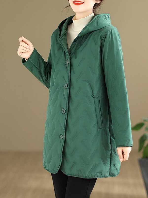 Jesen Zima Pamučno podstavljene velike vintage jakne s kapuljačom za žene Kaputi 2023 odjeća ženska jakna kaput