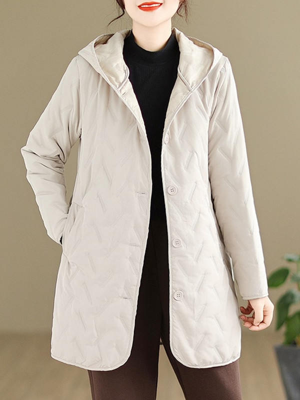 Jesen Zima Pamučno podstavljene velike vintage jakne s kapuljačom za žene Kaputi 2023 odjeća ženska jakna kaput