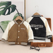 Jachete pentru băieți, primăvară, toamnă, pentru copii, paltoane de baseball din bumbac, pentru fetițe, de la 1 la 5 ani, îmbrăcăminte exterioară, haine pentru copii, topuri, costum pentru copii