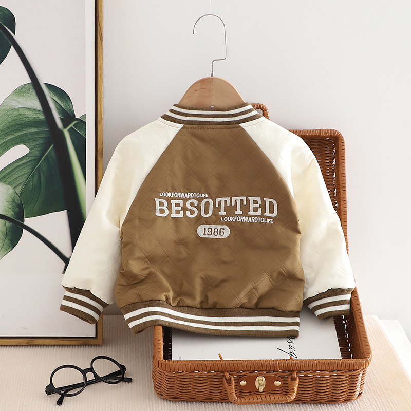 Jachete pentru băieți, primăvară, toamnă, pentru copii, paltoane de baseball din bumbac, pentru fetițe, de la 1 la 5 ani, îmbrăcăminte exterioară, haine pentru copii, topuri, costum pentru copii