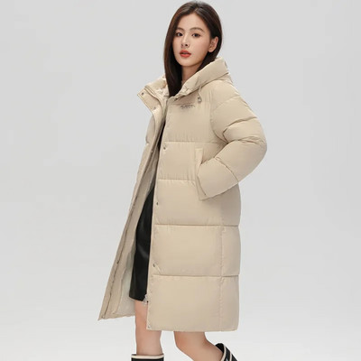 2023 Jachetă nouă lungă de iarnă pentru femei Parka Jachete din bumbac cu glugă caldă Îmbrăcăminte de îmbrăcăminte pentru femeie groasă pentru zăpadă rece Jachete puf