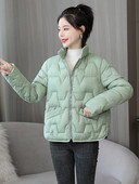 Sieviešu ziemas mēteļi, 2023. gada jauni virsdrēbes korejiešu modes kabatas ar rāvējslēdzēju, šauras, mazas, kokvilnas polsterētas, siltas parkas vintage jakas topi