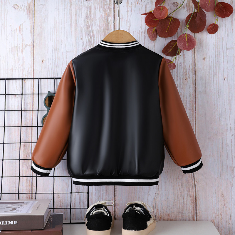 PatPat avangardni kaputić s slovima za malu djecu