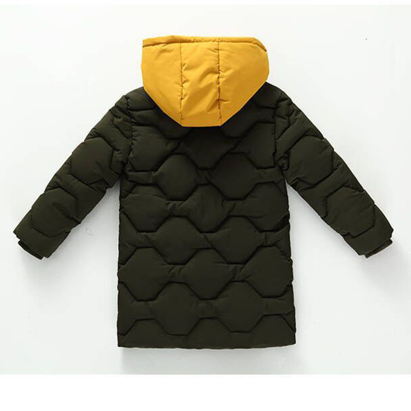 Nova zimska pamučna odjeća za dječake, zadebljana pamučna topla pamučna odjeća s kapuljačom, dvodijelna pamučna odjeća srednje dužine