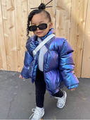 Mazas meitenes bērniem ziemas mēteļi jakas rudens modes apģērbi lielizmēra dūnu mēteļi jakas bērniem Crop puffer Bubble meiteņu mēteļi