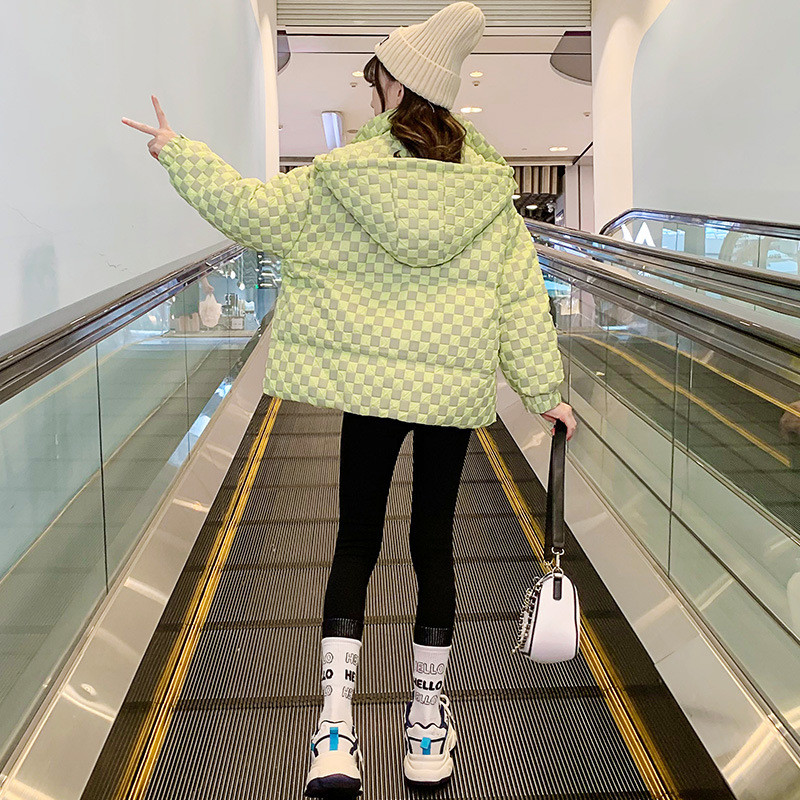 Îmbrăcăminte pentru fete Jachetă caldă Adolescenți Haine pentru copii 2023 Parka de iarnă cu glugă Îmbrăcăminte pentru copii din bumbac îngroșat TZ971