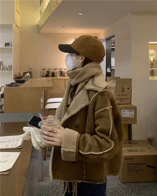 TRAF zimski kaput za žene 2023. Debeli kaput od umjetnog krzna Ženska topla PU jakna Ženske jakne s džepovima Ulične odjeće