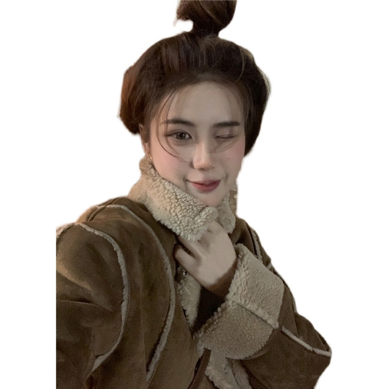 TRAF zimski kaput za žene 2023. Debeli kaput od umjetnog krzna Ženska topla PU jakna Ženske jakne s džepovima Ulične odjeće