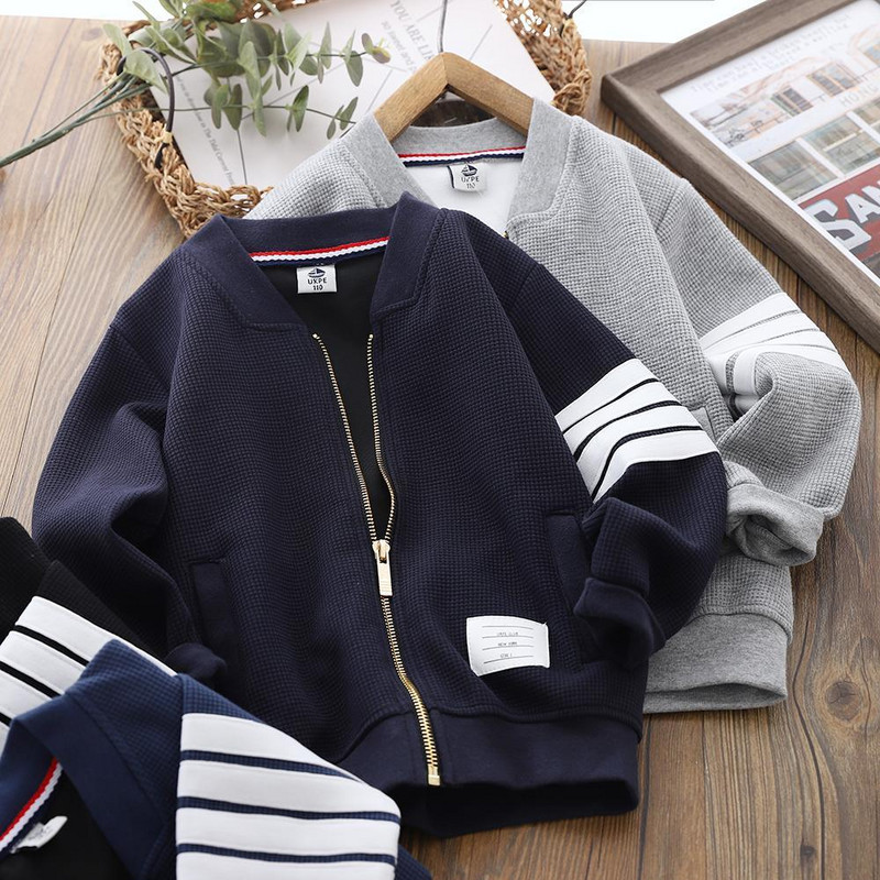 2022 Palton cardigan băieți primăvară și toamnă copii medii și mari Nou casual top coreean super moale stil occidental