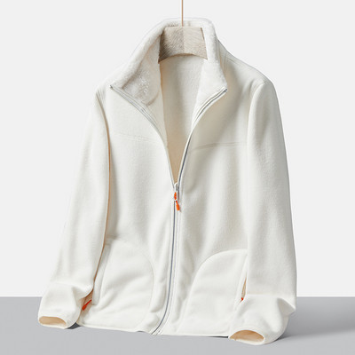 Ženski kaput od flisa Zimska topla deblja jakna Obostrana odjeća Dvostrani baršunasti kaputi od koraljnog flisa Jakne od polarnog flisa