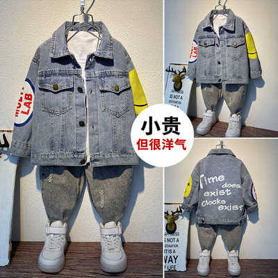 Pavasaris Rudens Maziem bērniem Zēnu Mēteļi Karikatūras Apdrukas Jakas Kokvilnas Džinsu Mētelis Bērnu Apģērbs 2-8 G. Zēniem Ikdienas Virsdrēbes Topi