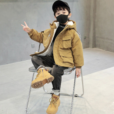 Zimska dječja parka za dječake, vodootporni pamučni kaput s kapuljačom 2-11Y