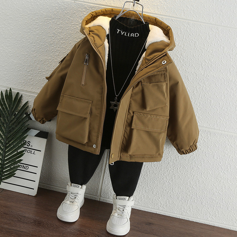 Zimska dječja parka za dječake, vodootporni pamučni kaput s kapuljačom 2-11Y