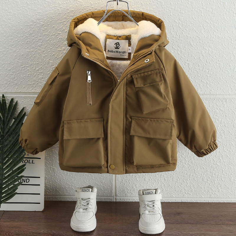 Zimska dječja parka za dječake, vodootporni pamučni kaput s kapuljačom 2-11Y