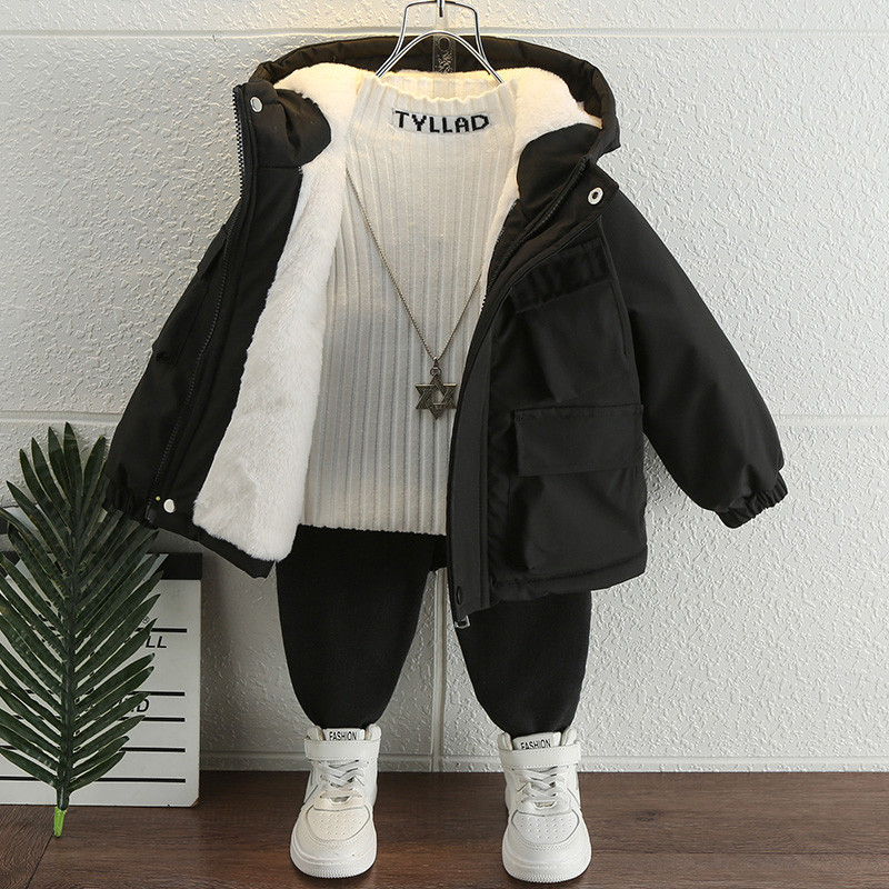 Zimska dječja parka za dječake, vodootporni pamučni kaput s kapuljačom 2-11Y