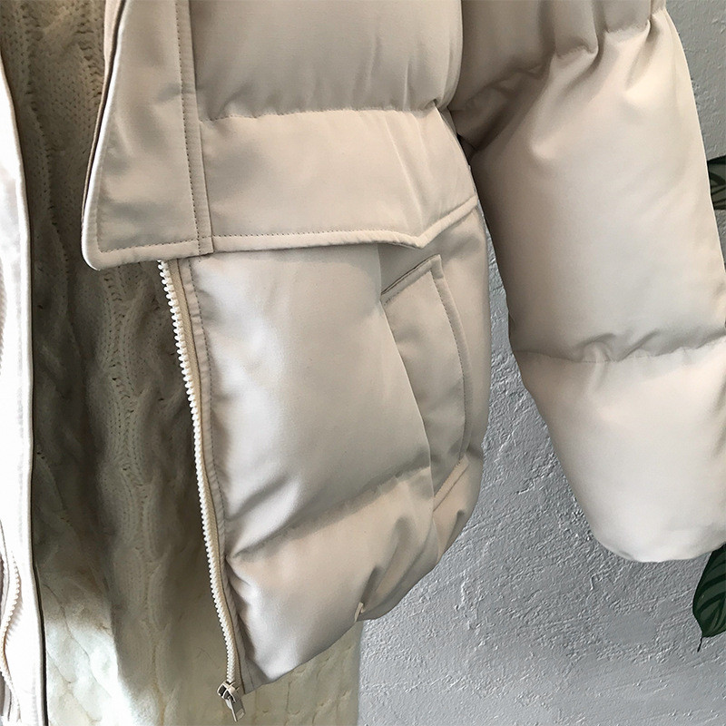 2022 m. Moteriški stori žieminiai paltai, stovi apykaklė Moteriška striukė, palaidas, viršutinis drabužis, moteriškas „Casaco Feminino Parkas“