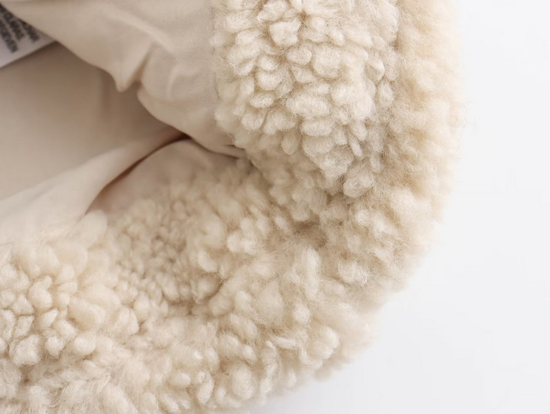 TRAF ZR moderna ženska zimska jakna od flisa s više džepova savršena za hladnu sezonu. Kaput za ženske bomber jakne