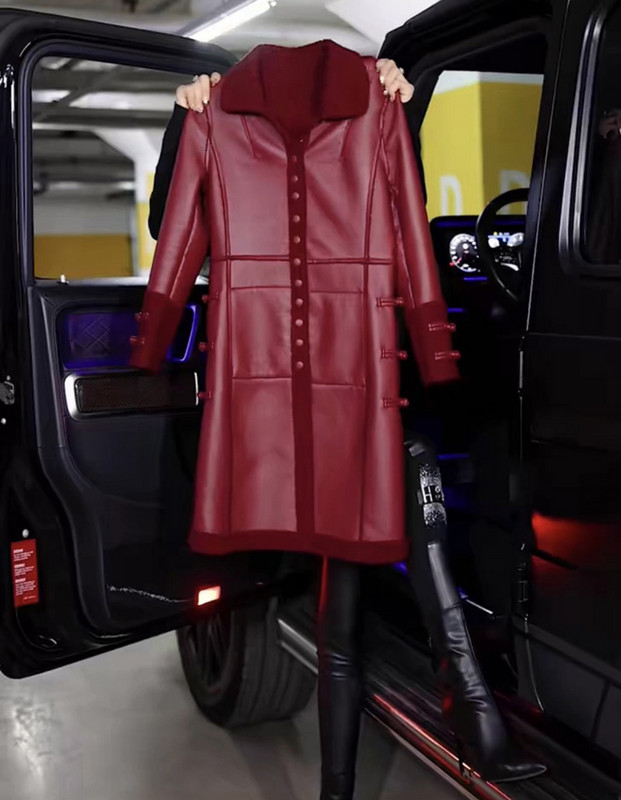 Jachetă din piele PU pentru femei, toamnă iarnă, pardesiu din piele caldă, pardesiu, pentru femei, cu integrare din blană de ultimă generație, paltoane XL-6XL