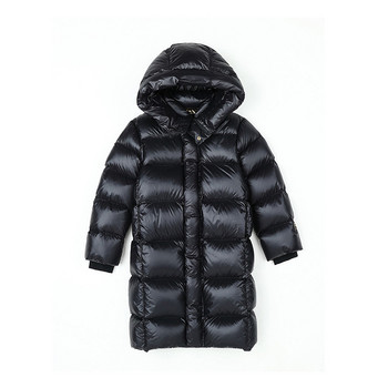 Παιδικό χειμωνιάτικο μπουφάν για κορίτσια και αγόρια Μακριά παλτό με επένδυση Βρεφικά χοντρά πανωφόρια με ζεστή κουκούλα Casual παιδικά ρούχα