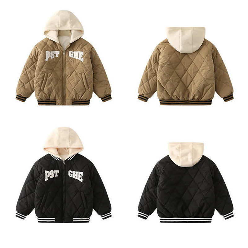 Jachete pentru copii, iarnă, în aer liber, pentru băieți, cu glugă, călduroasă, pentru copii, băiat, îmbrăcăminte exterioară, jachete de vânt, ocazionale, TZ966