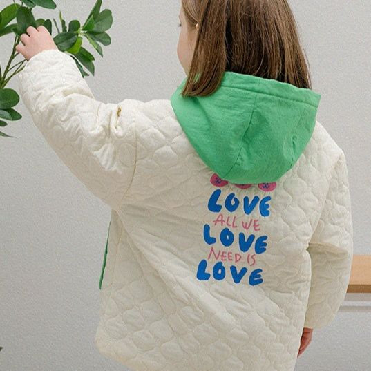 Korejska dječja dječja pamučna odjeća za djevojčice Zimska dječja pamučna odjeća Mali zec Gornja odjeća visoke kvalitete Ležerna odjeća s kapuljačom Kaput za djevojčice