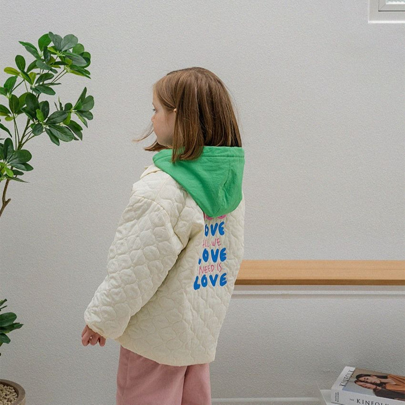 Korejska dječja dječja pamučna odjeća za djevojčice Zimska dječja pamučna odjeća Mali zec Gornja odjeća visoke kvalitete Ležerna odjeća s kapuljačom Kaput za djevojčice