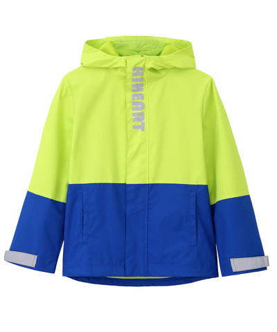 Hiheart 3-9T dječja jakna za dječake s kapuljačom, vodootporna na vjetar, dječja kišna jakna s mrežastom postavom, lagana vanjska vjetrovka